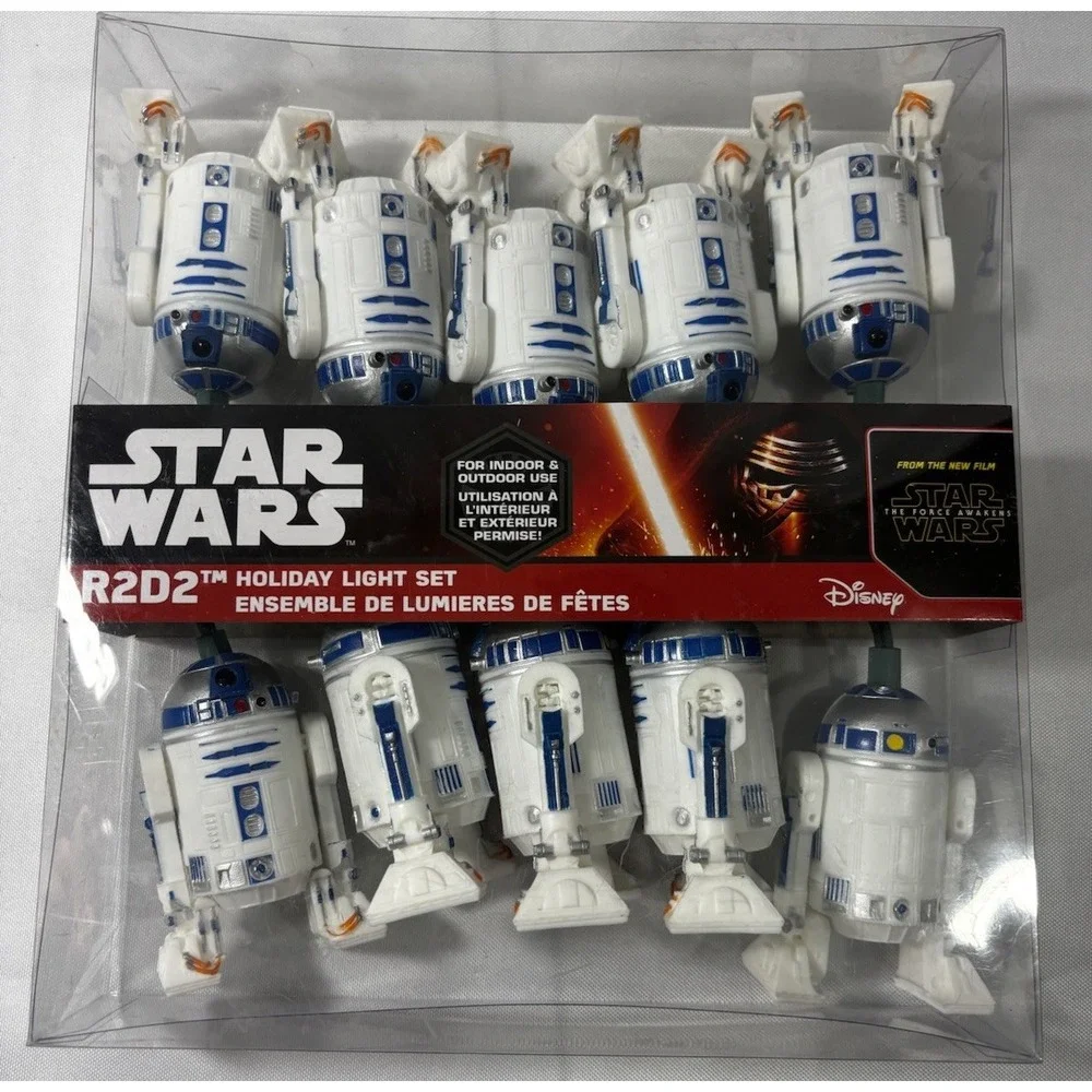 ⭐️Star Wars Disney R2D2 Party Light Set Indoor & Outdoors Plastic- Kurt S Adler